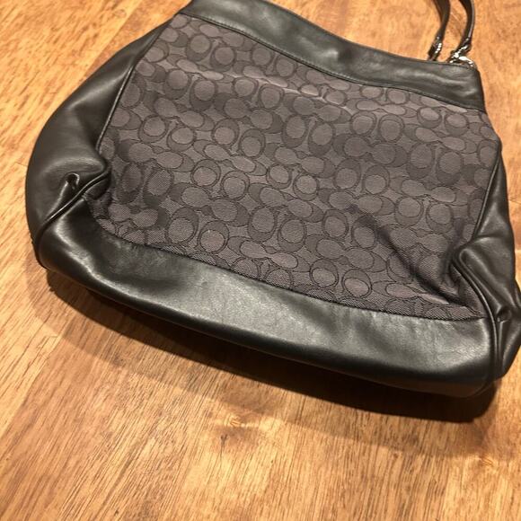 Coach Canvas and Leather Logo Tote Bag Women's F27579 - Picture 7 of 12